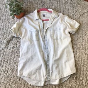 Old navy boyfriend fit chambray Denim shirt - L